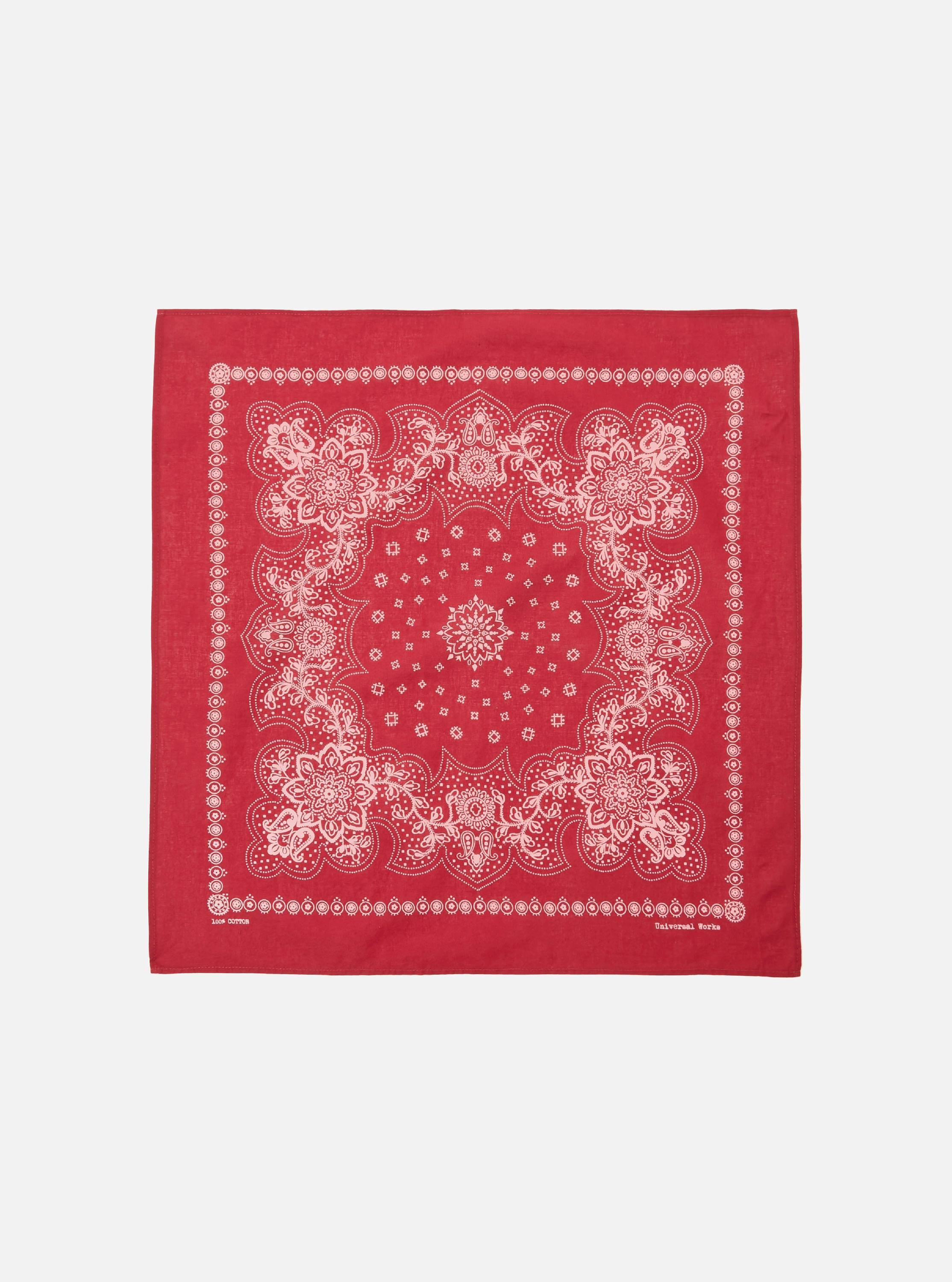 Universal Works Neckerchief in Red Classic Bandana