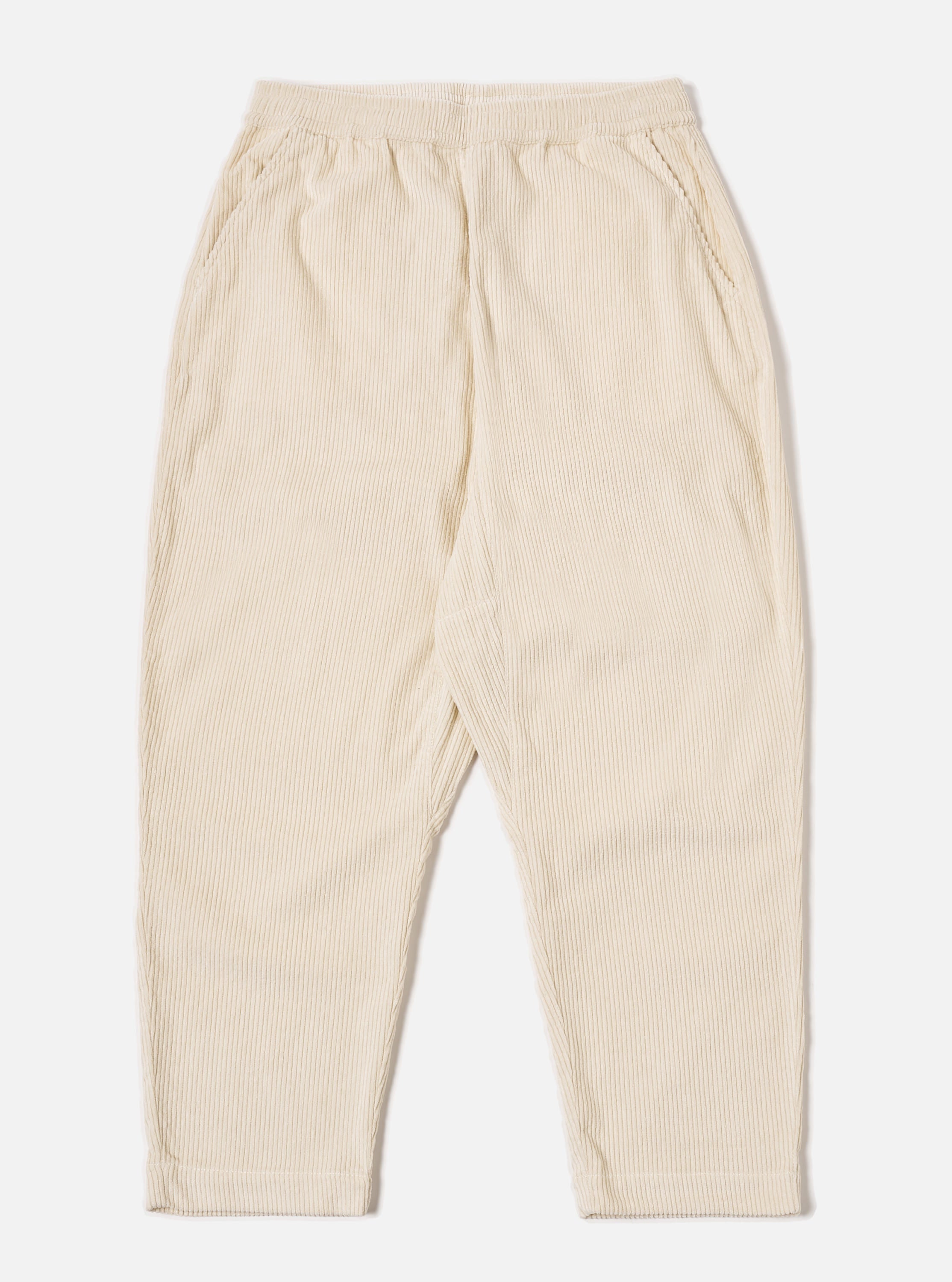 Universal Works Braga Pant in Ecru 6 Wale Cord