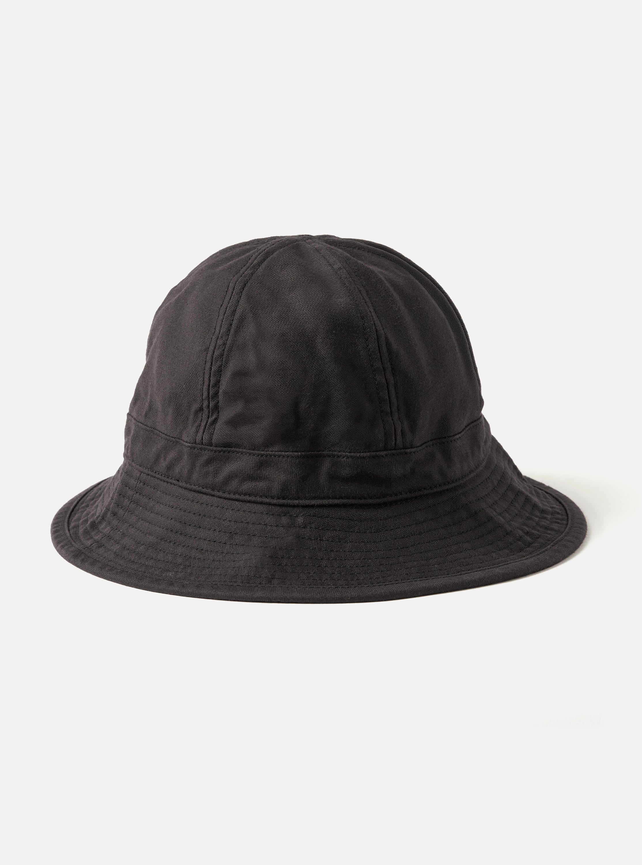 cableami® Metro Hat in Black Satin Cotton