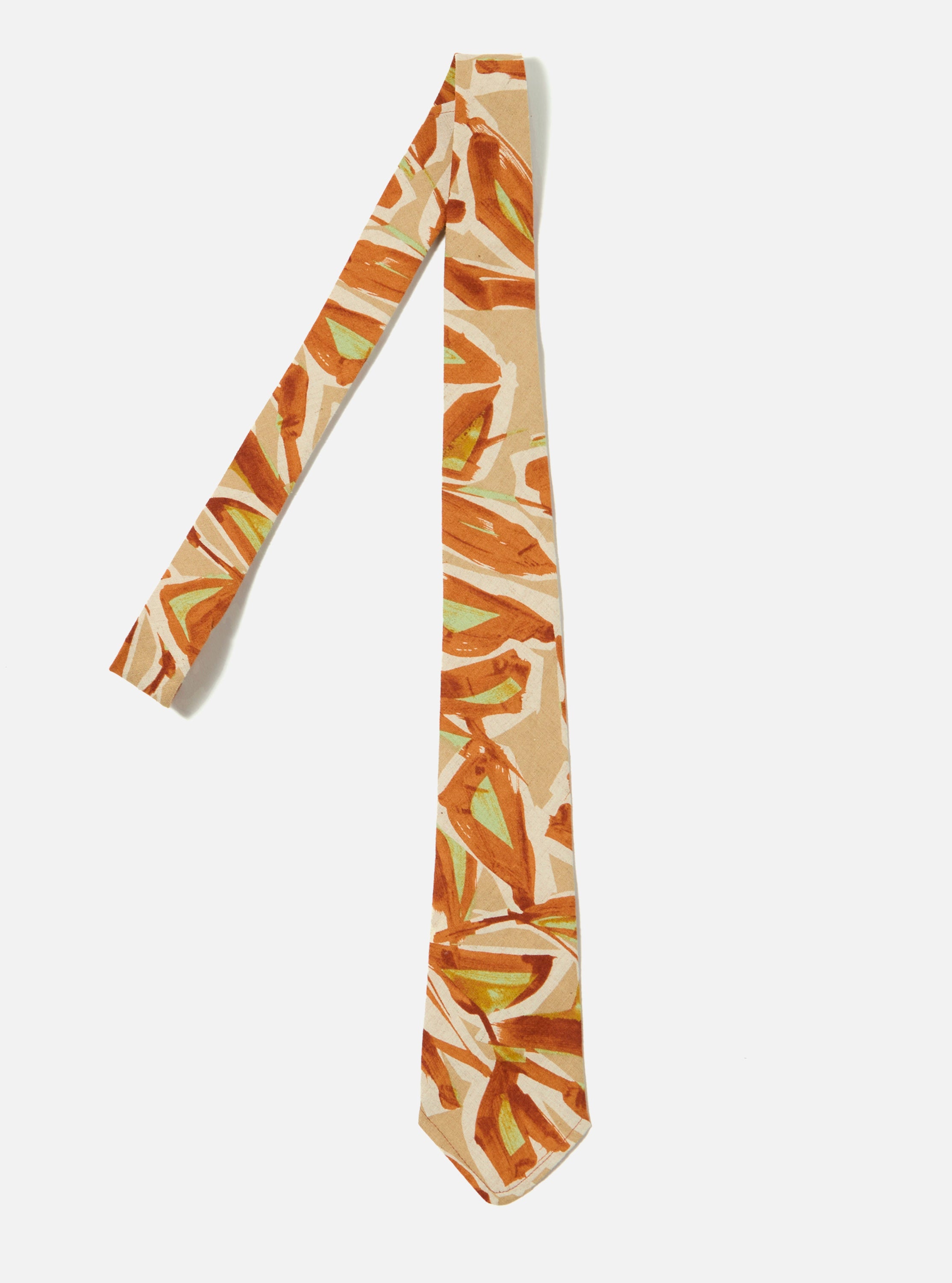 Universal Works Tie in Teracota Artist Flower Lincot