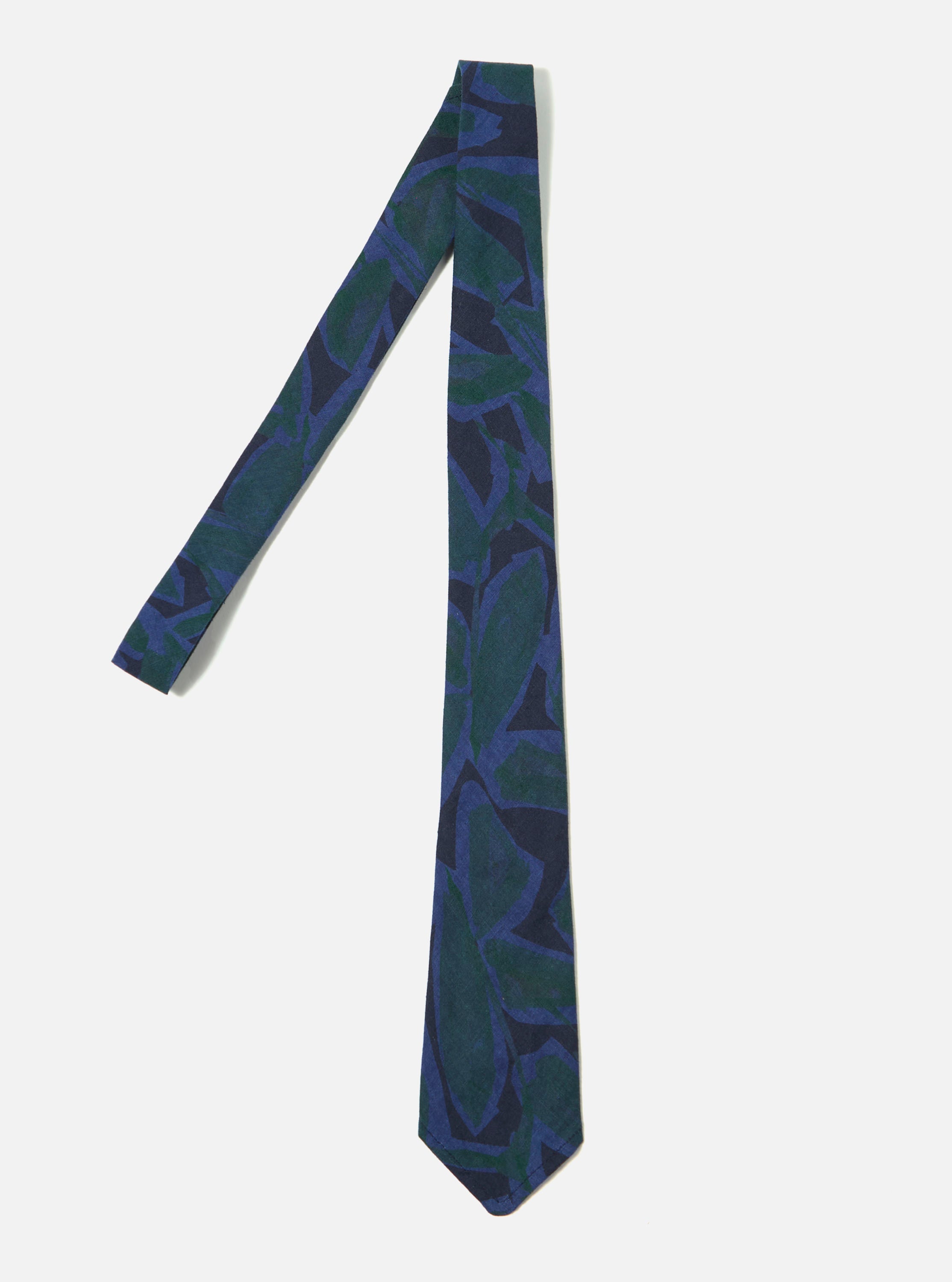 Universal Works Tie in Deep Blue Artist Flower Lincot