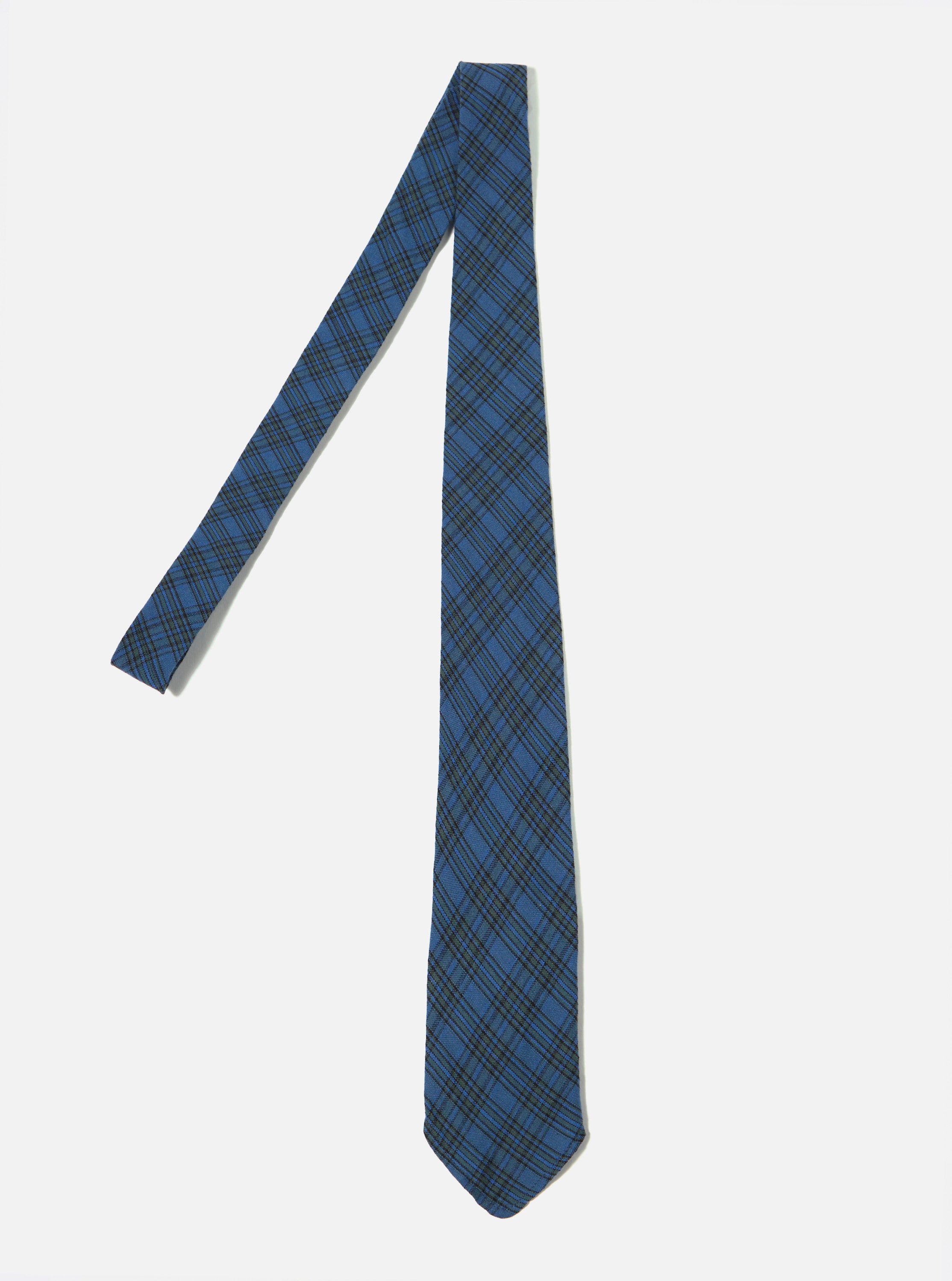 Universal Works Tie in Navy Picnic Plaid