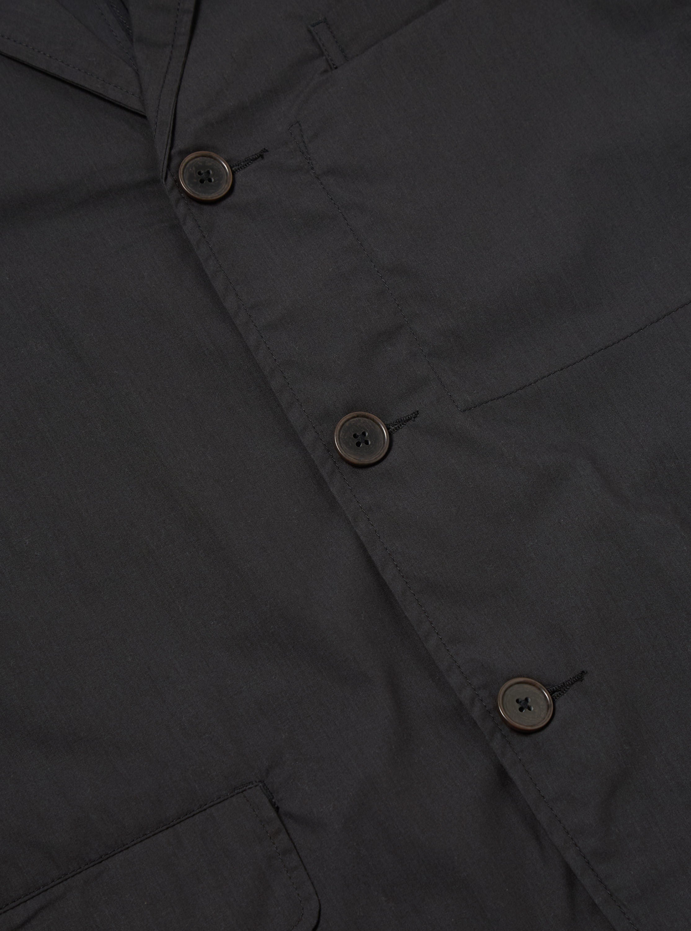 Universal Works Capitol Jacket in Black Recycled Polytech
