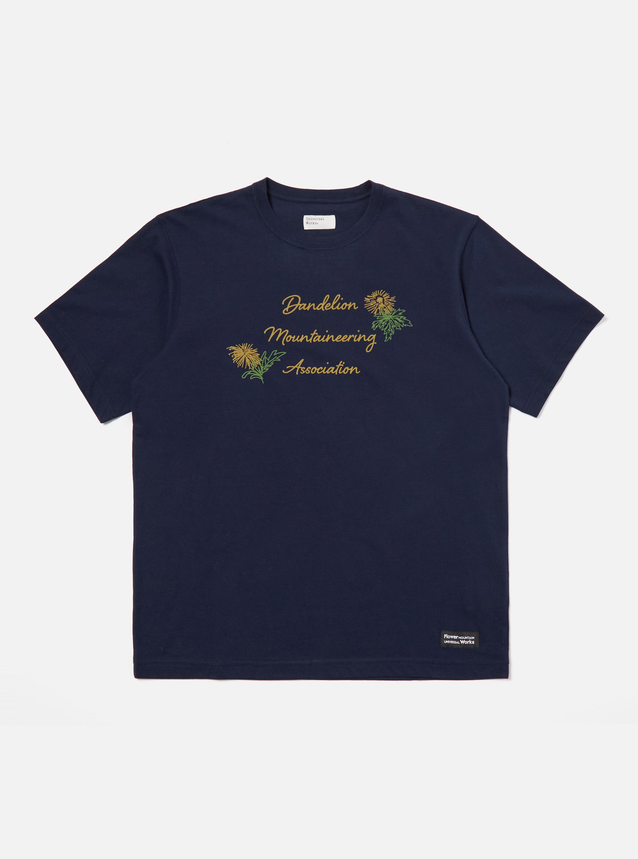 Flower Mountain x Universal Works Tee in Navy Single Jersey