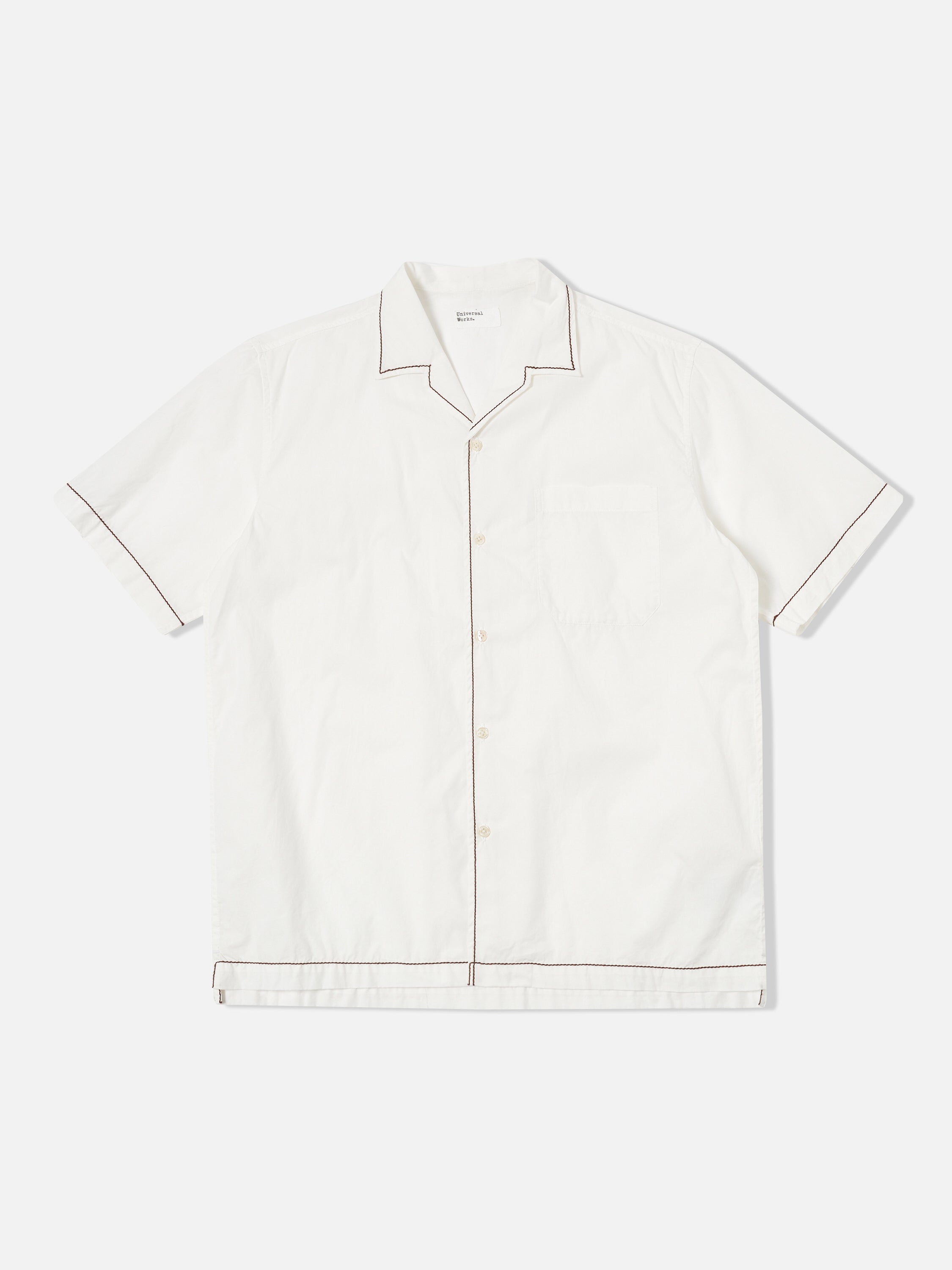 Universal Works Minari Shirt in Ecru Poplin