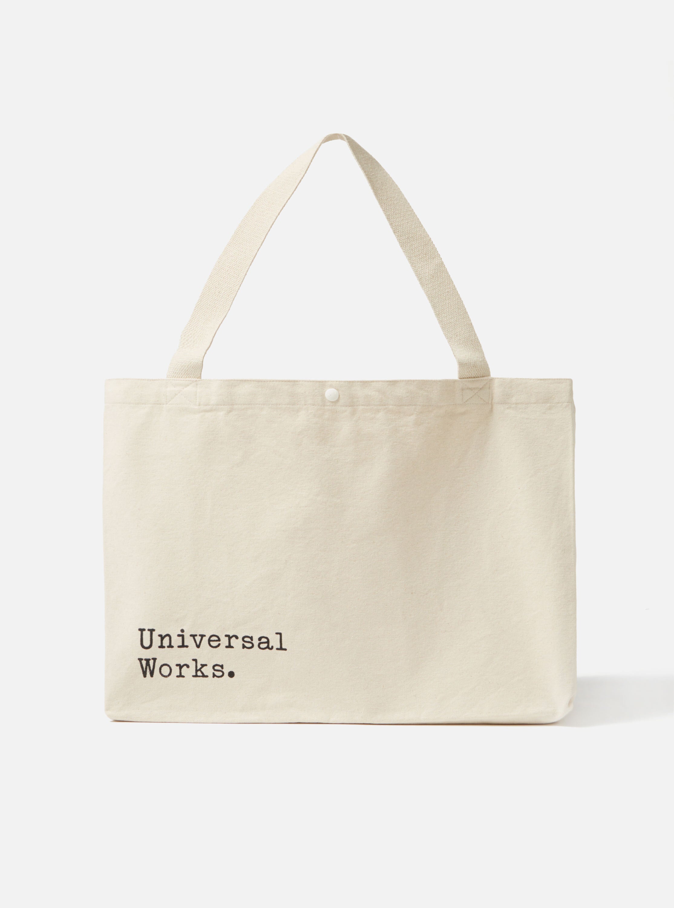 Universal Works Canvas Tote Bag in Ecru Cotton