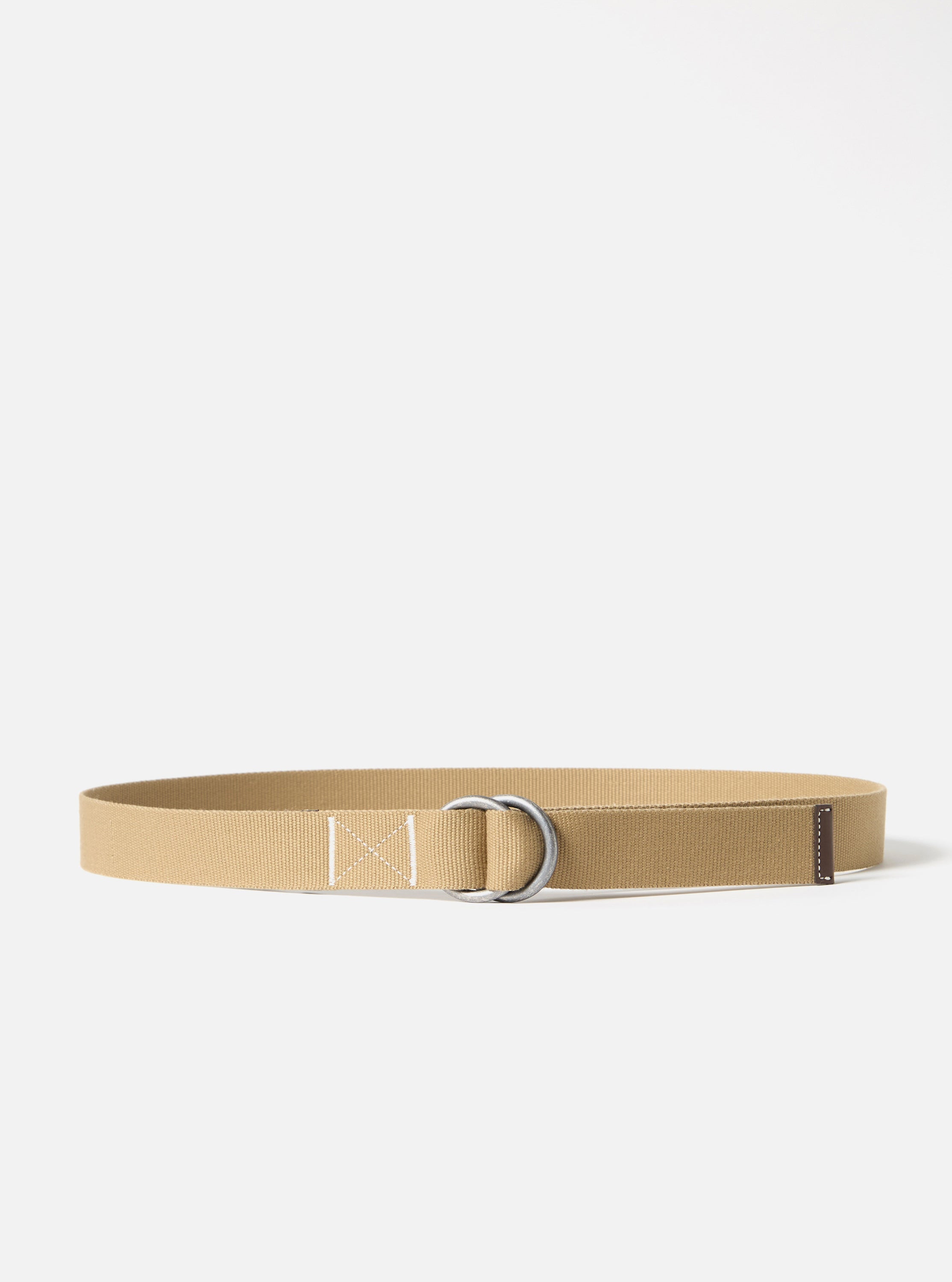 Universal Works O Ring Belt in Sand Canvas