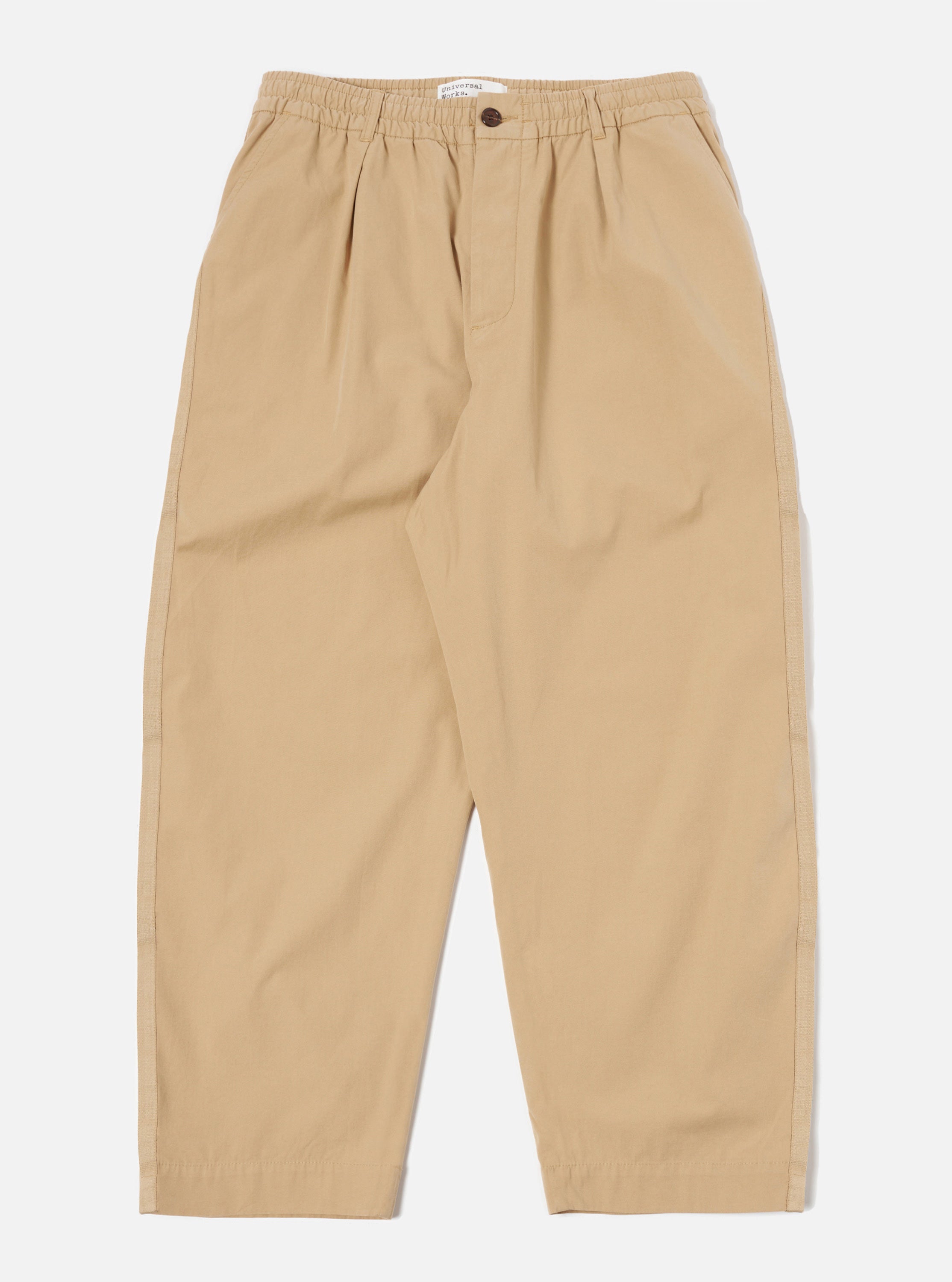 Universal Works Oxford Pant in Dark Sand Summer Canvas