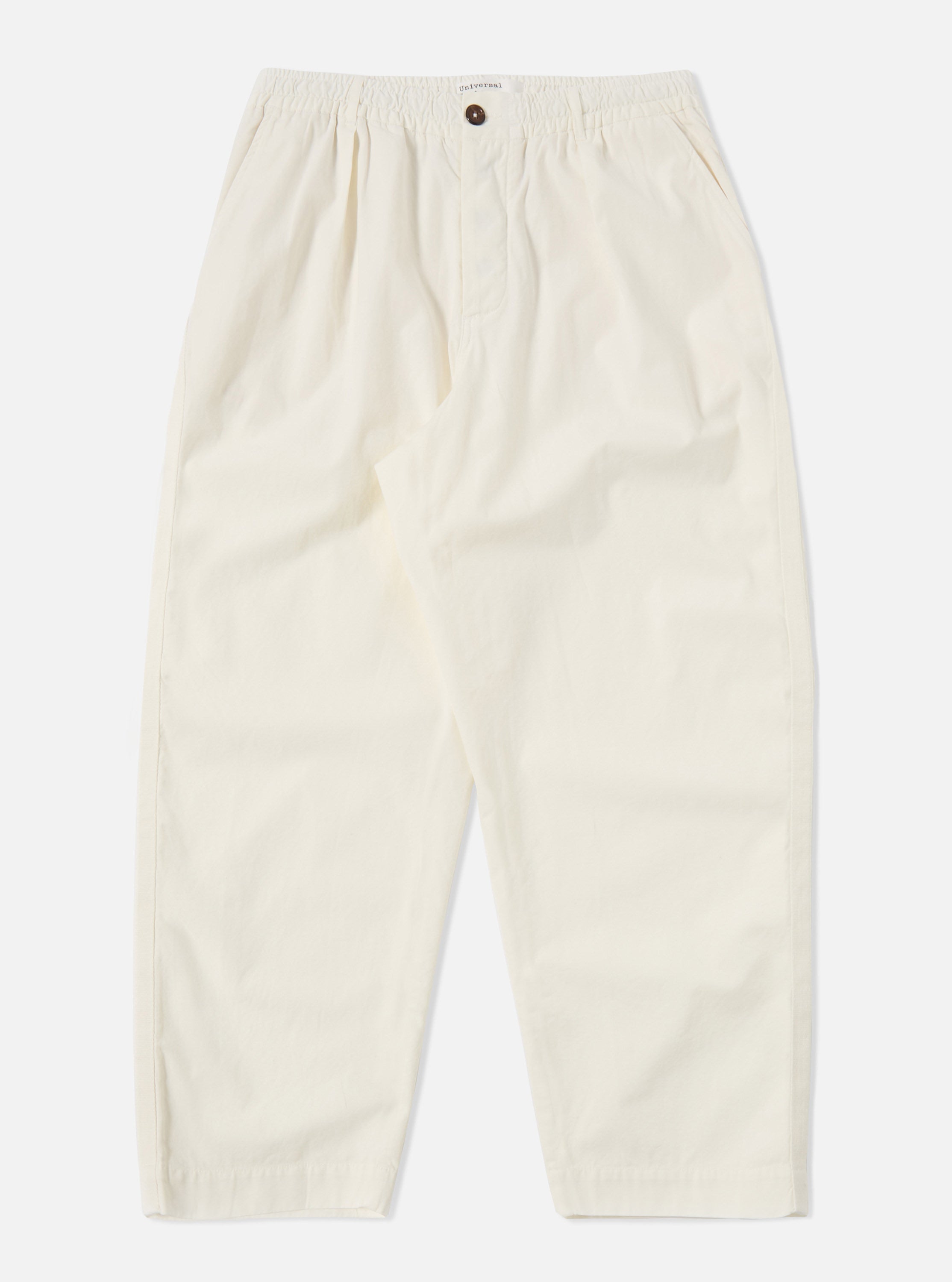 Universal Works Oxford Pant in Ecru Summer Canvas