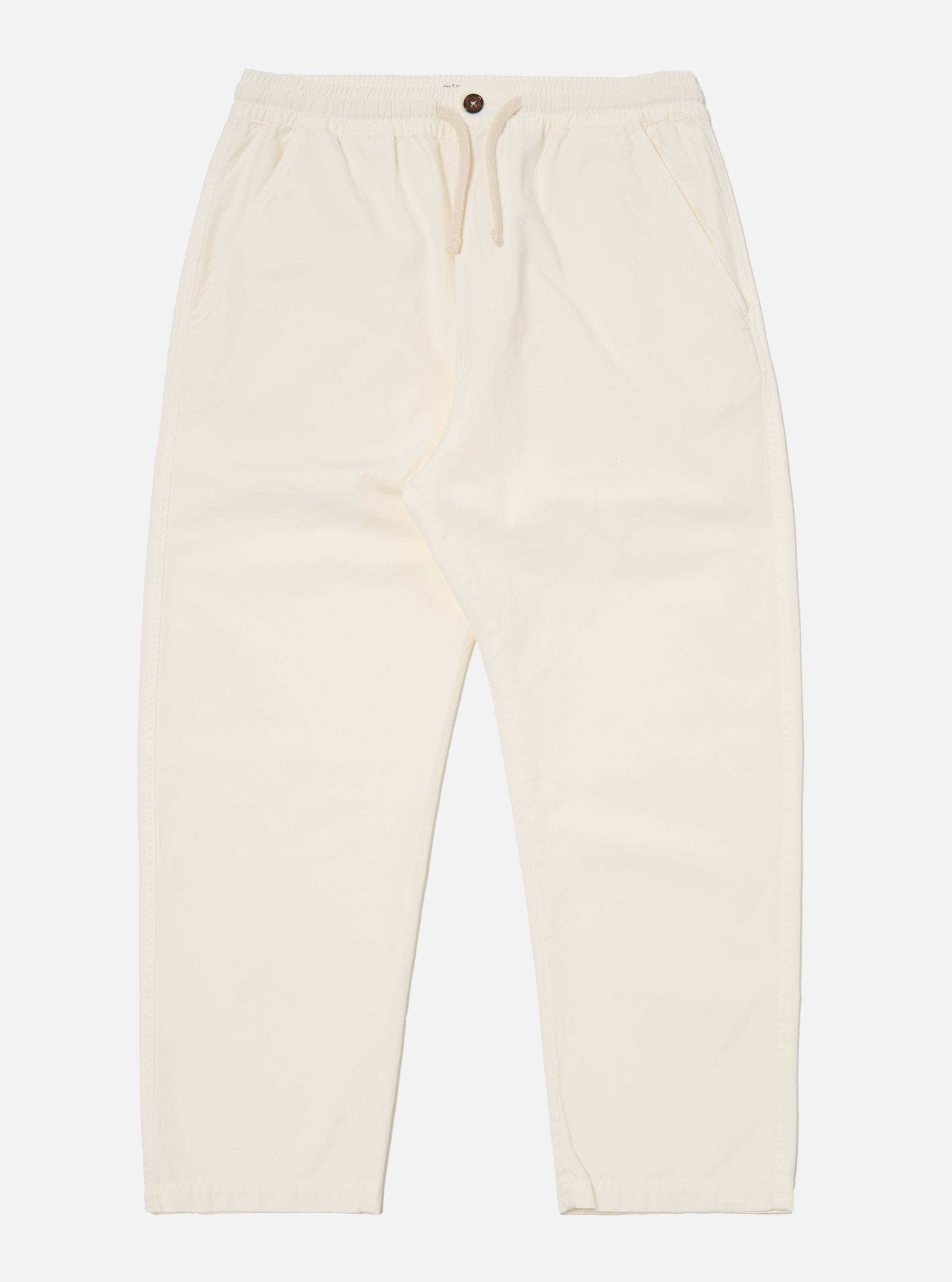 Universal Works Hi Water Trouser in Ecru Summer Canvas