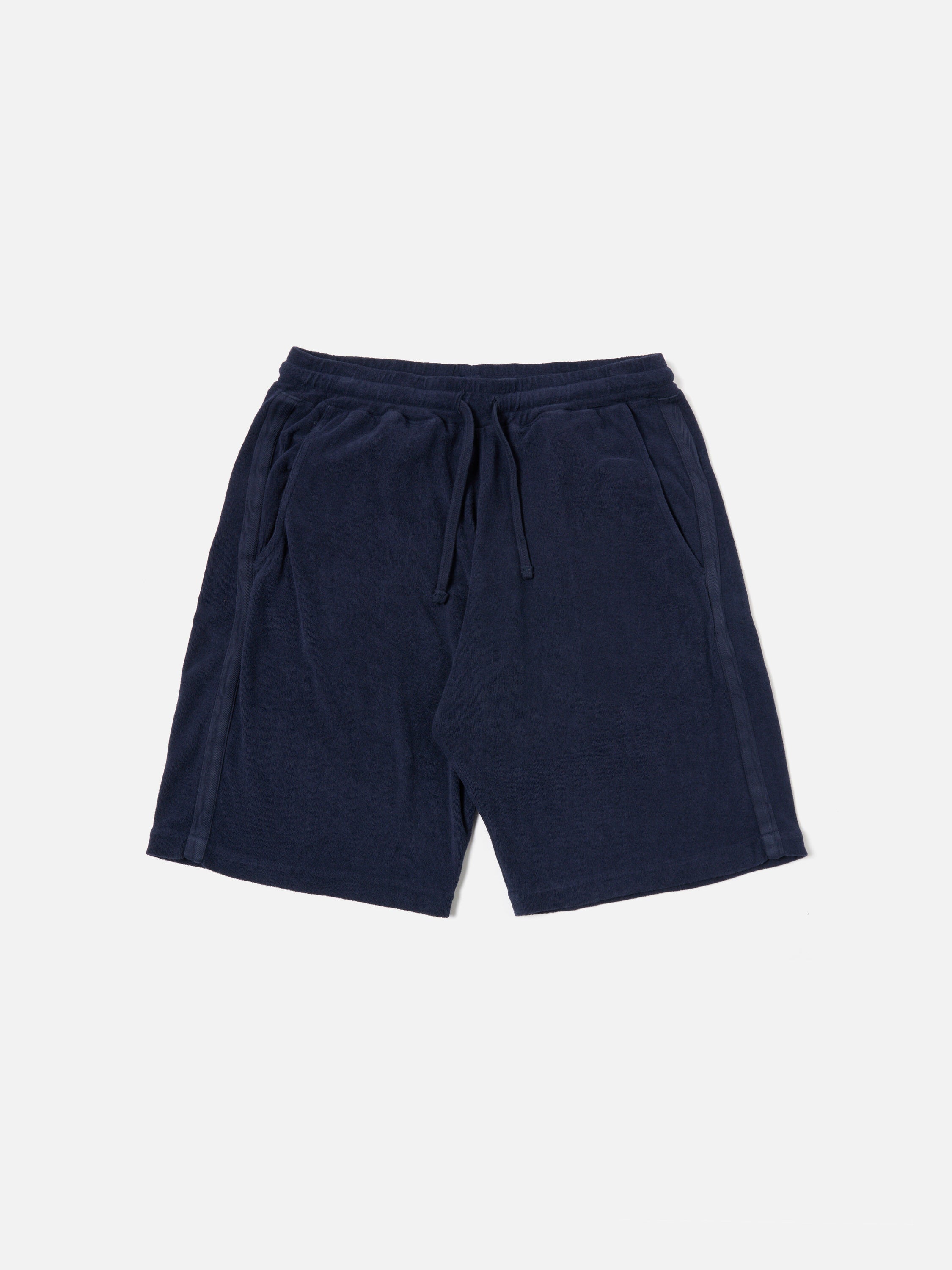 Universal Works Simple Short in Bright Navy Light Weight Terry