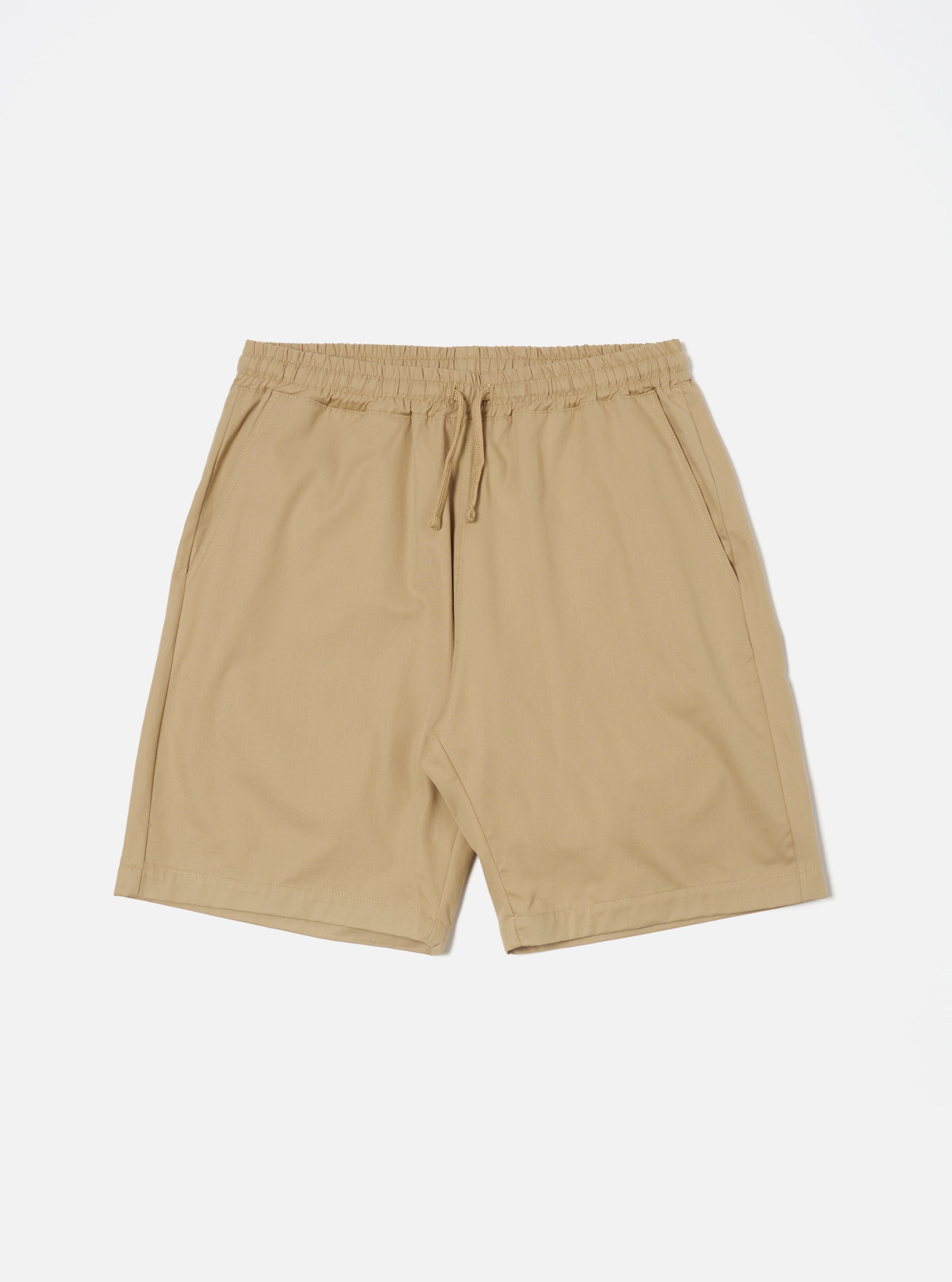Universal Works Simple Short in Sand Military Cotton