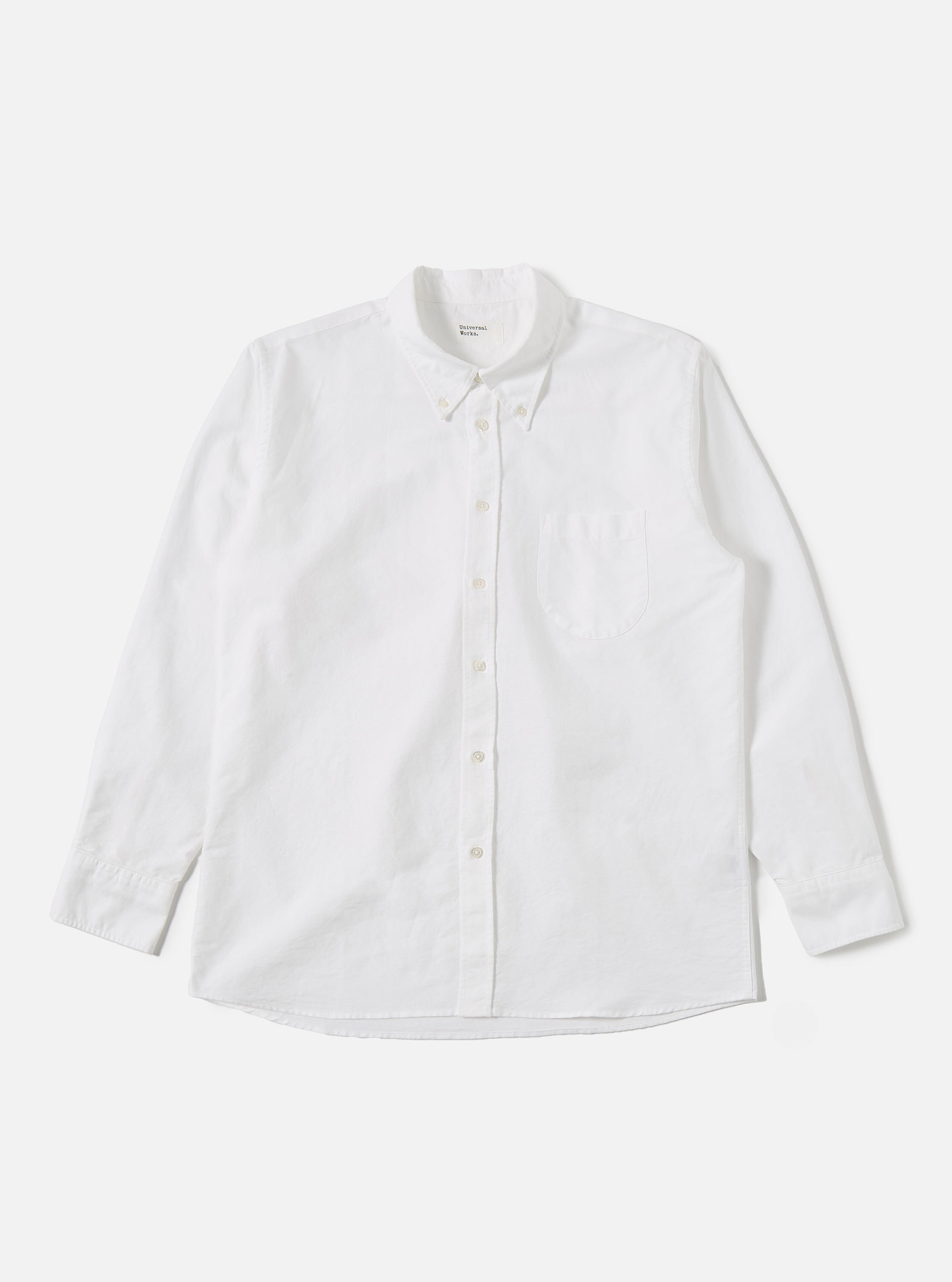 Universal Works Daybrook Shirt in White Oxford