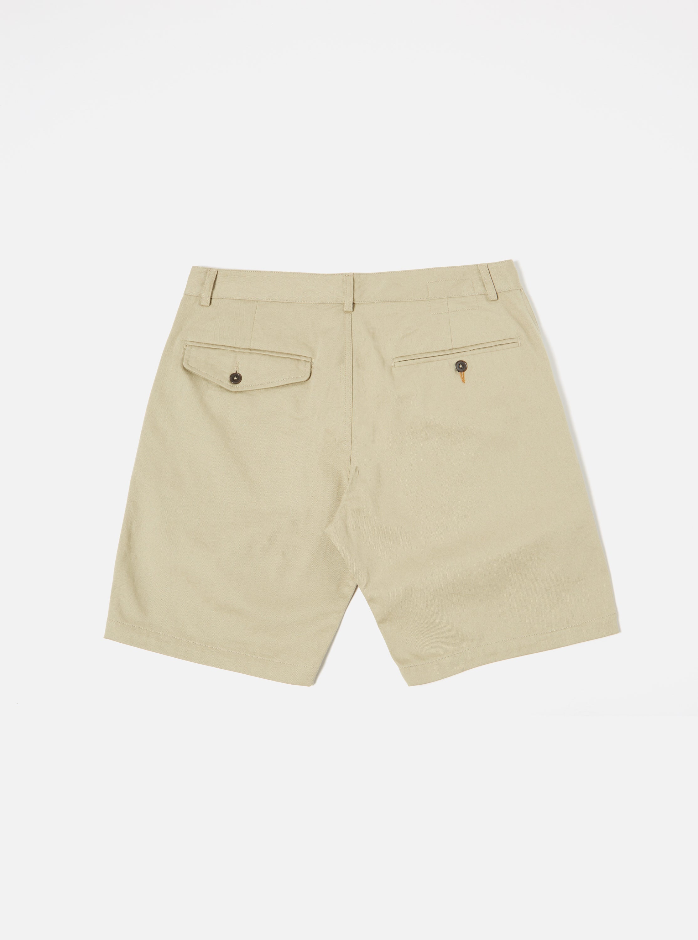 Universal Works Deck Short in Stone Twill