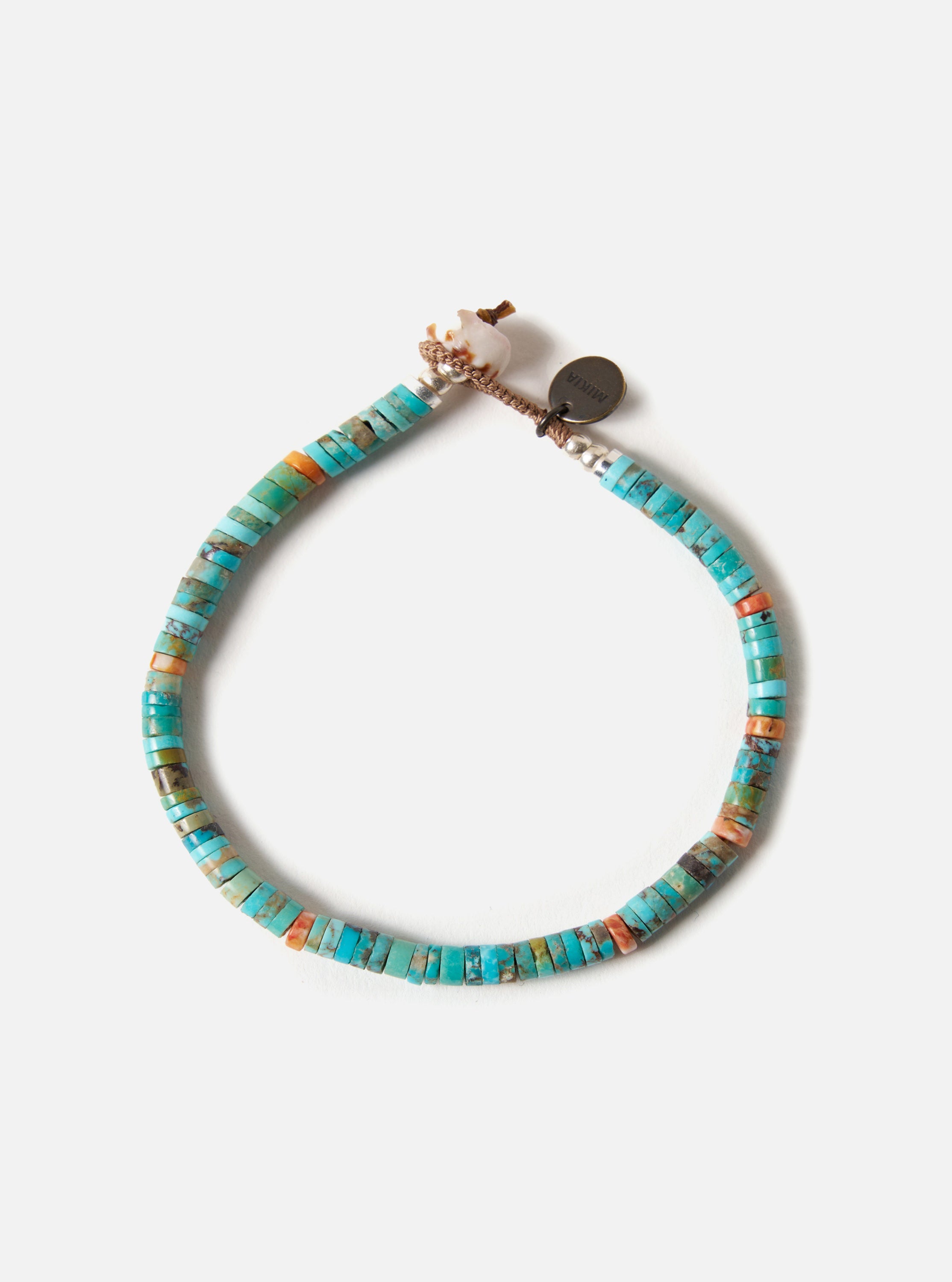 Mikia Heishi Beads Bracelet in Turquoise