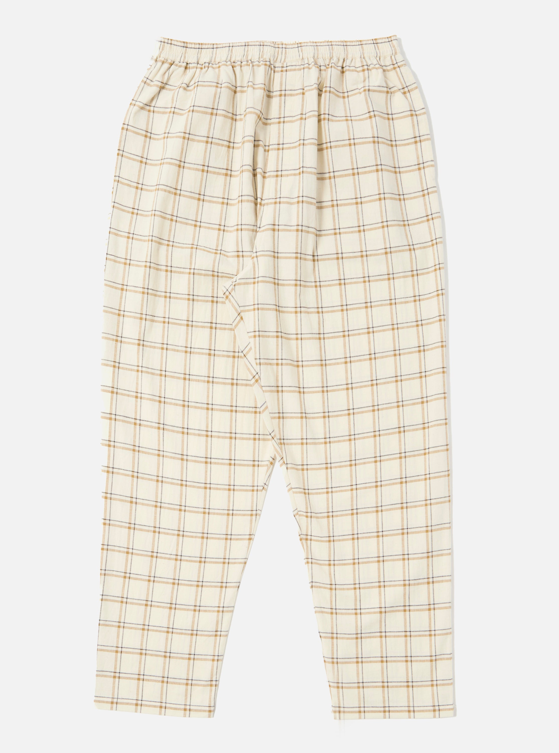 Universal Works Pyjama Pant in Ecru PJ Plaid